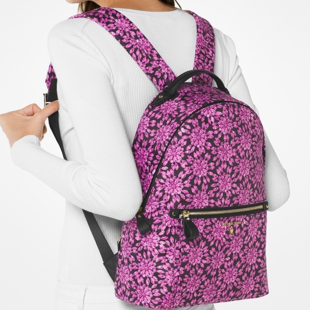 NEW Michael Kors Nylon Floral Backpack